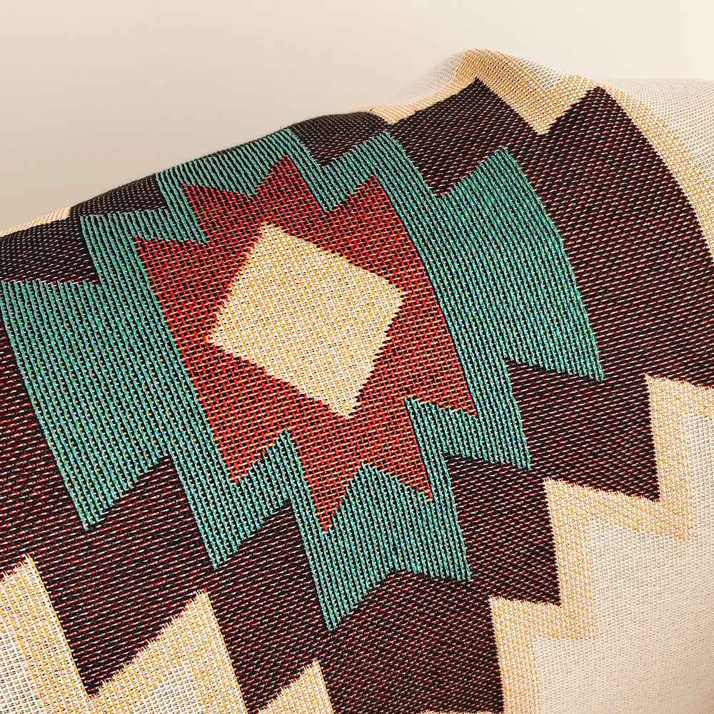 Plaid à motifs ethniques pour canapé