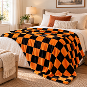 Plaid cocooning graphique pour salon et chambre