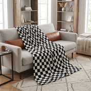 Plaid damier vintage pour décoration intérieure