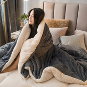 Plaid en laine chaud et respirant pour moments cocooning