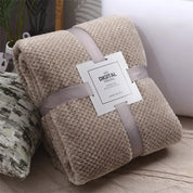 Plaid en velours doux et raffiné pour décoration intérieure