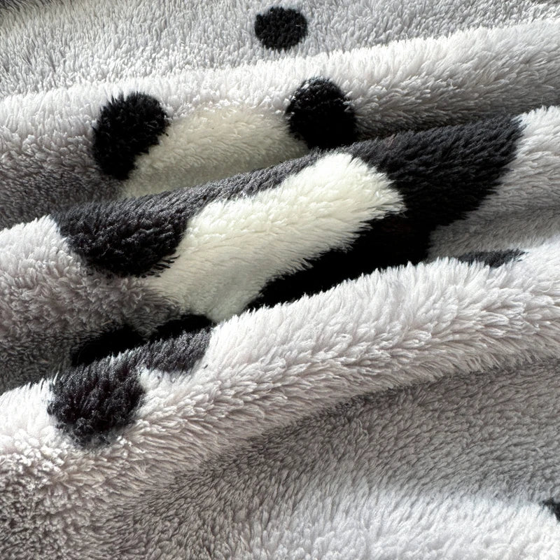 Plaid panda doux et moelleux