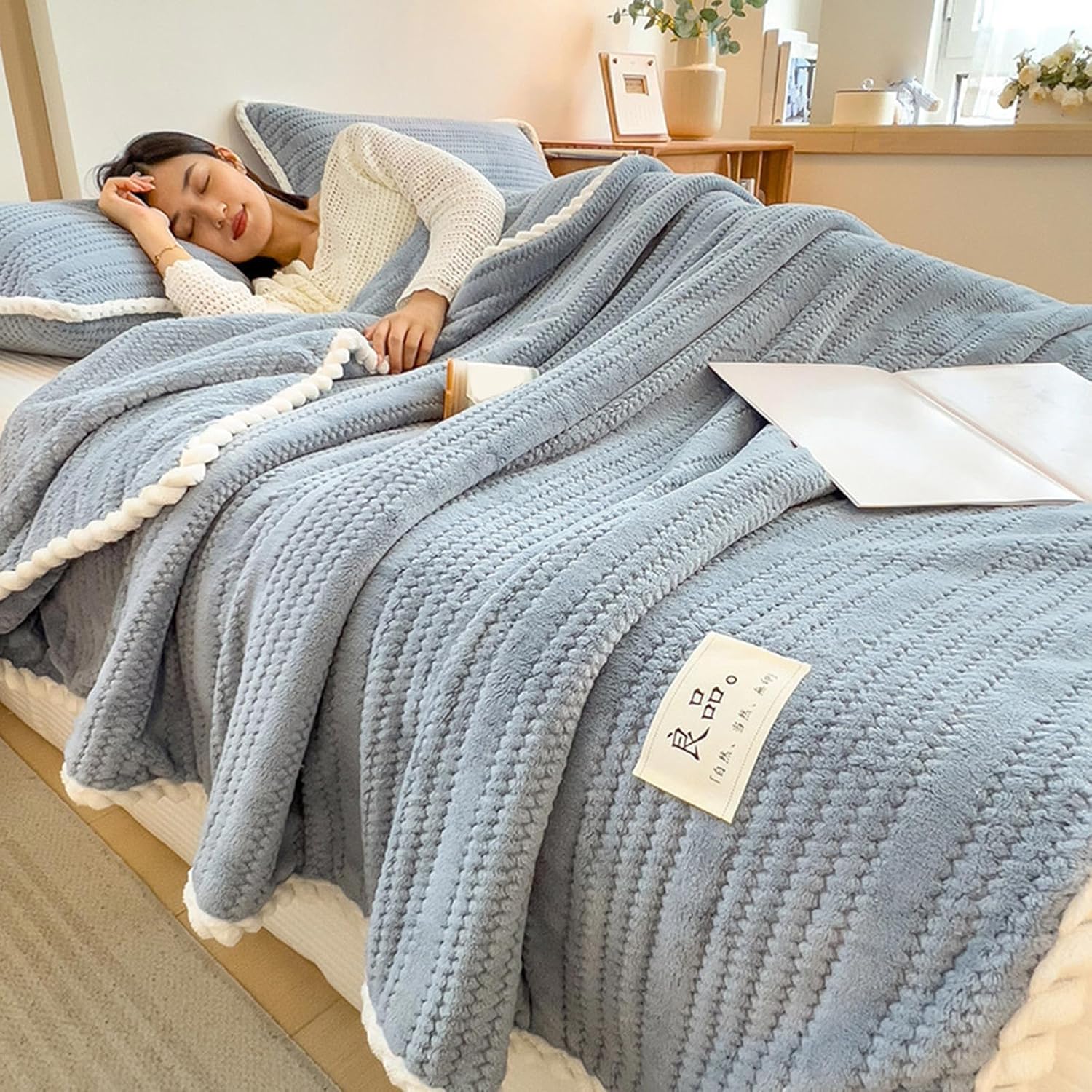 Plaid pilou pilou chaud et réconfortant pour les soirées d’hiver