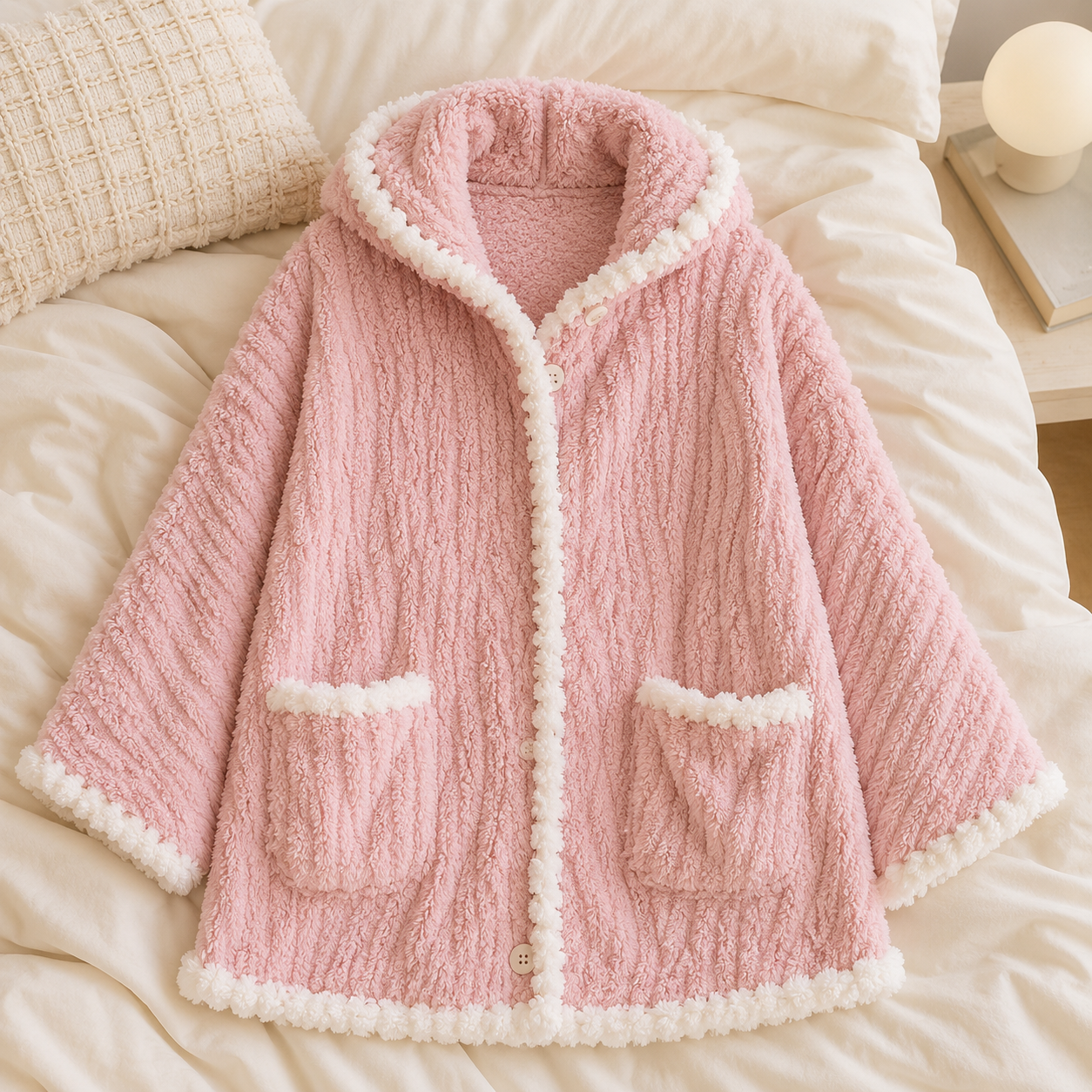 Poncho pyjama femme chaud et confortable
