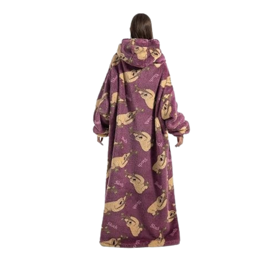 Pull Plaid Cocooning Paresseux Douillet
