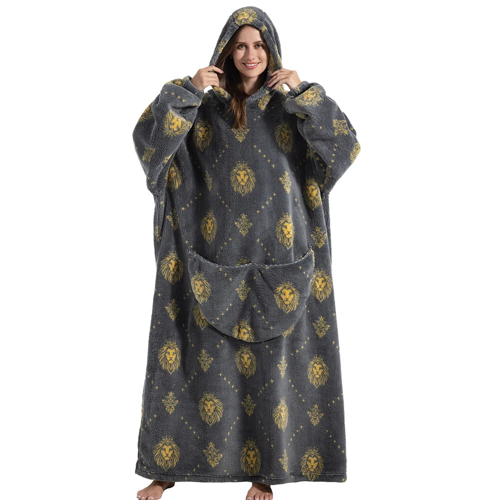 Pull Plaid Pilou Pilou Lion Royal gris anthracite