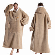 Pull Plaid Pilou Pilou Maxi Cocon kaki