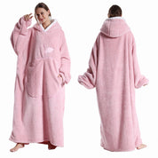 Pull Plaid Pilou Pilou Maxi Cocon rose