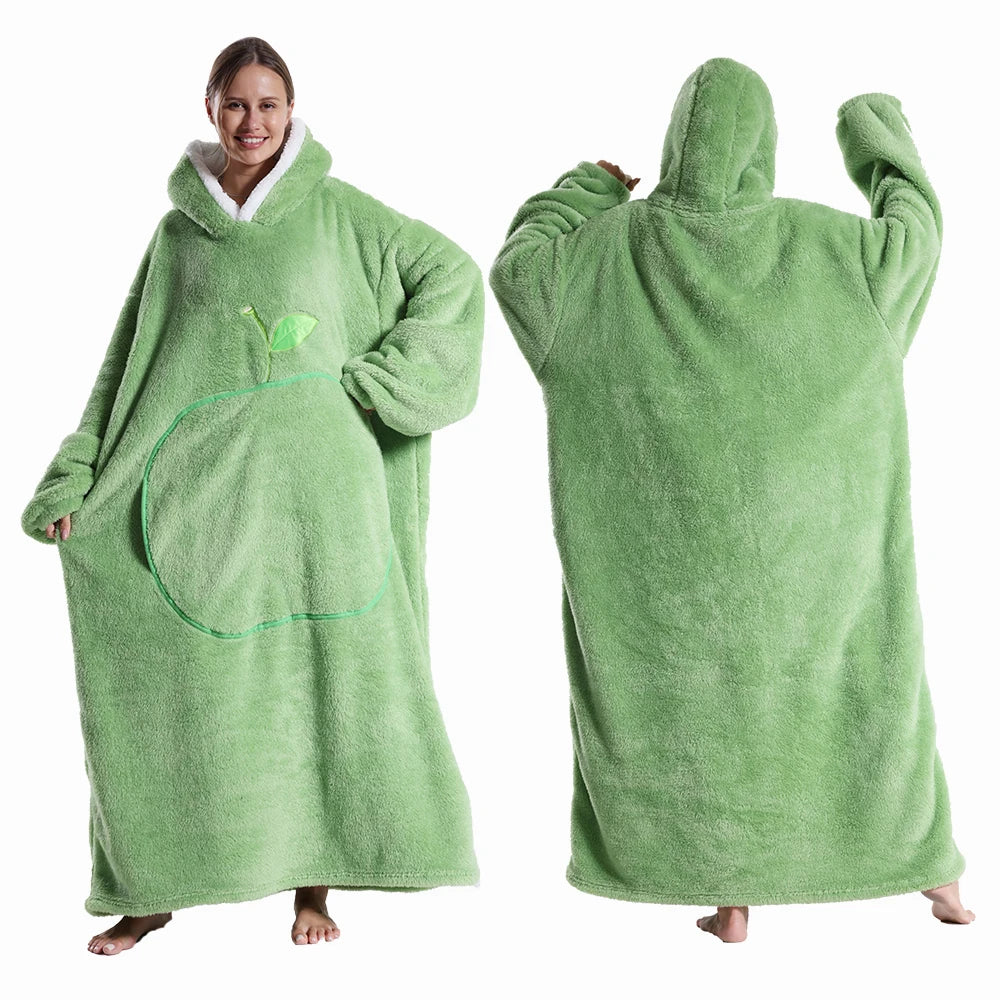 Pull Plaid Pilou Pilou Maxi Cocon vert