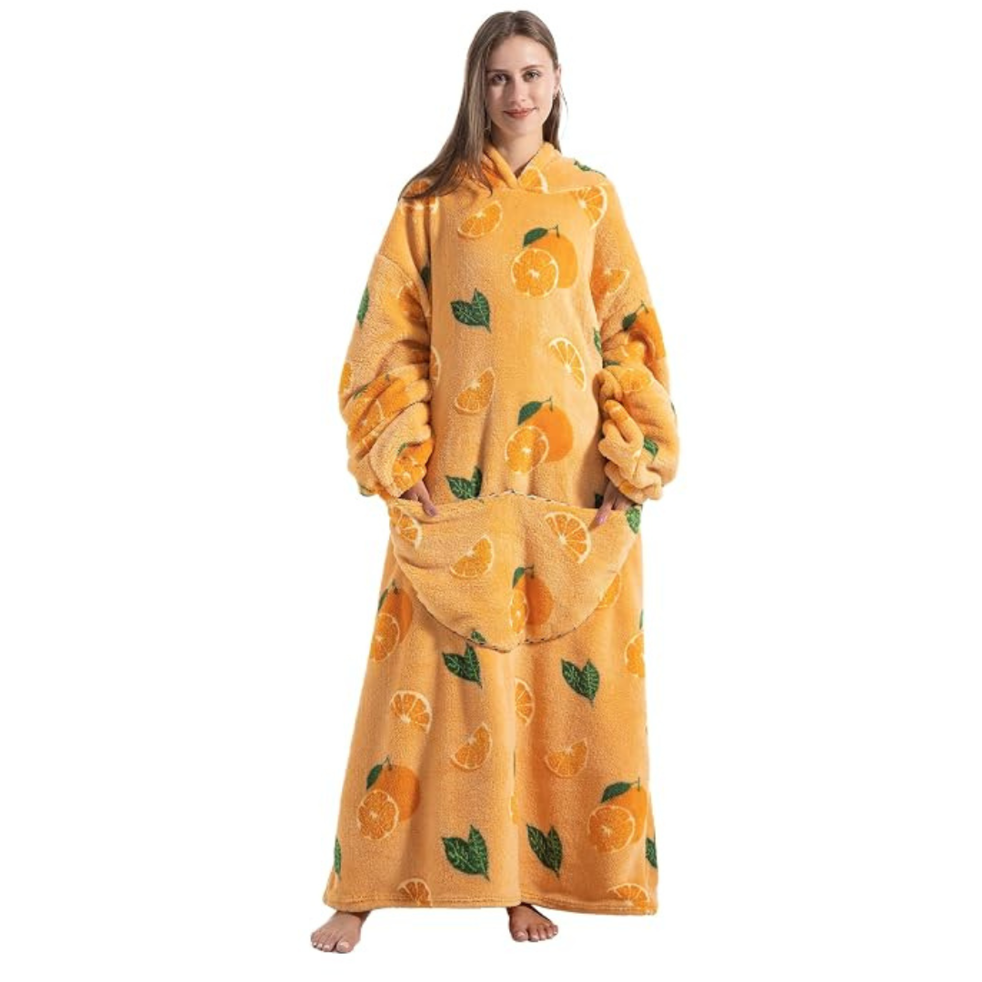 Pull Plaid Pilou Pilou Zeste de Douceur orange