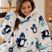 Pull Plaid Pingouin Polaire blanc