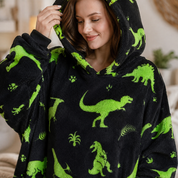 Pull Plaid motifs Dinosaure