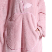 Pull plaid cocooning couvrant tout le corps