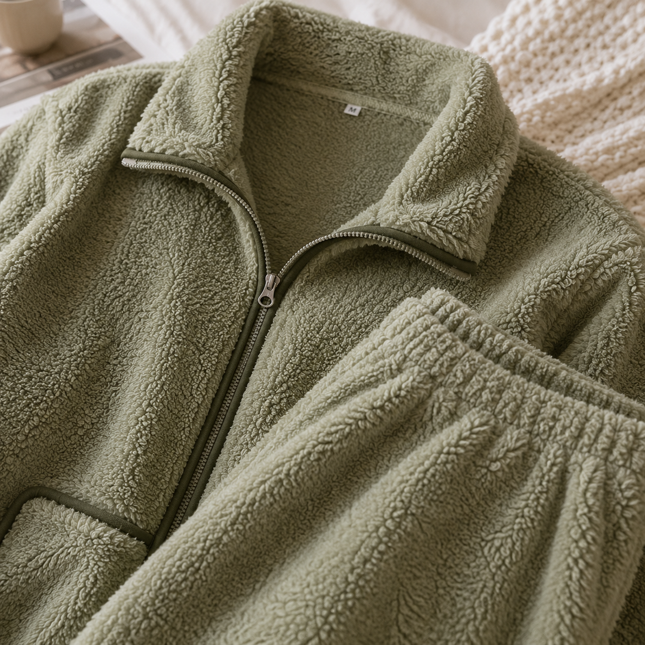 Pyjama Pilou Femme Ultra Doux vert