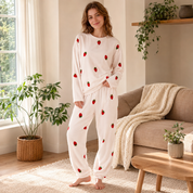 Pyjama Pilou Pilou Fraise Gourmande blanc