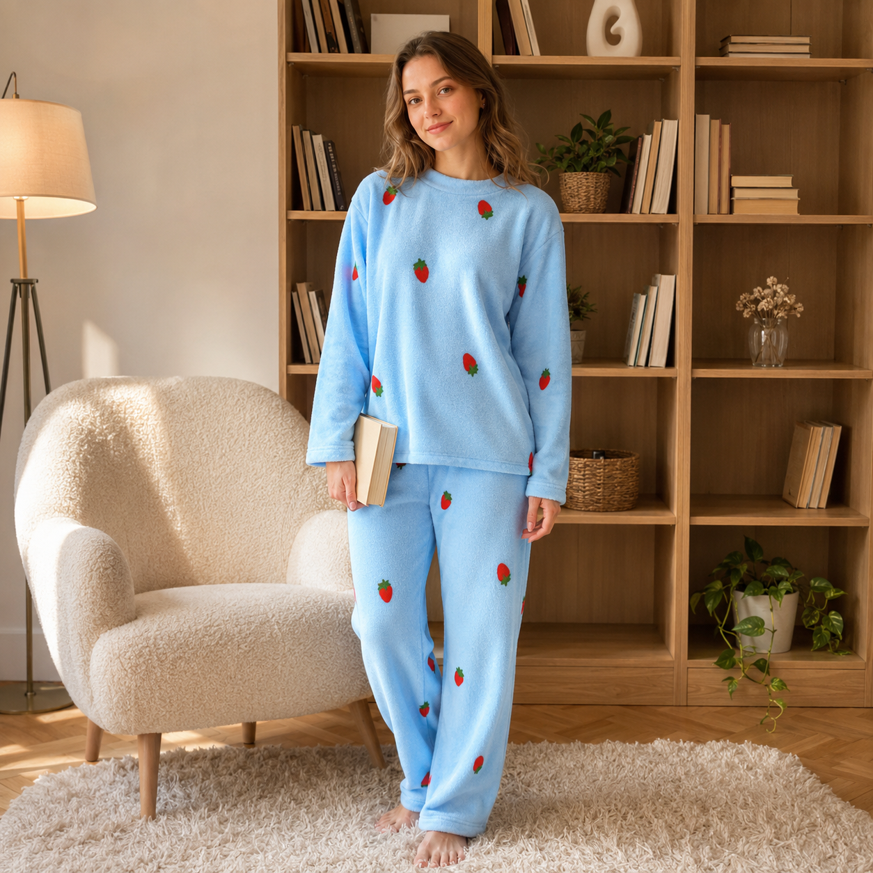 Pyjama Pilou Pilou Fraise Gourmande bleu