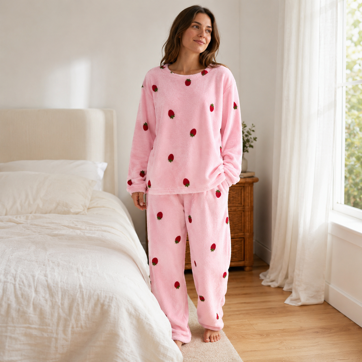 Pyjama Pilou Pilou Fraise Gourmande rose
