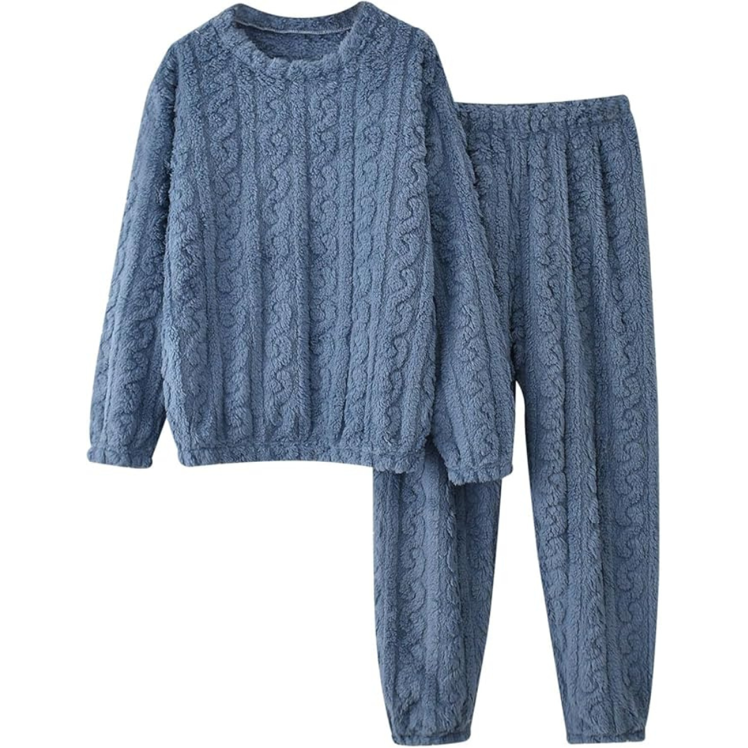 Pyjama Pilou Pilou Homme Maille Douillette bleu