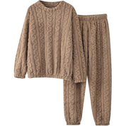 Pyjama Pilou Pilou Homme Maille Douillette marron