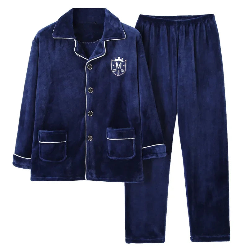 Pyjama Pilou Pilou Homme Nuit de Velours bleu marine