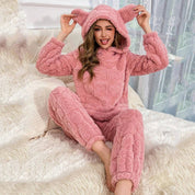 Pyjama Pilou Pilou lapin mignon chaud pour femme