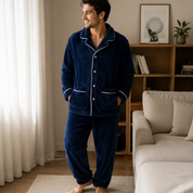 Pyjama bleu marine homme Pilou chaud
