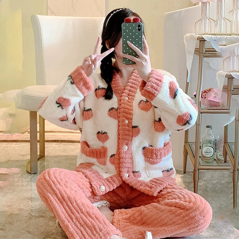 Pyjama drôle Pilou Pilou motifs fraise