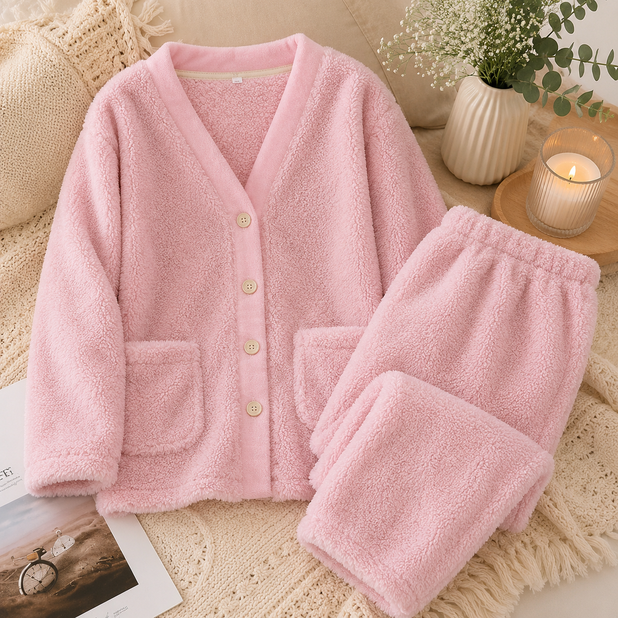 Pyjama éponge femme ultra doux
