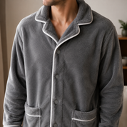 Pyjama gris homme doux pilou pilou
