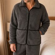 Pyjama homme gris hiver chaud