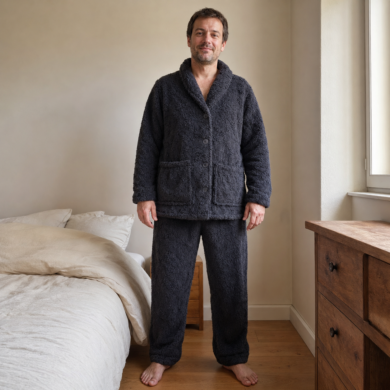 Pyjama homme hiver Pilou ultra doux
