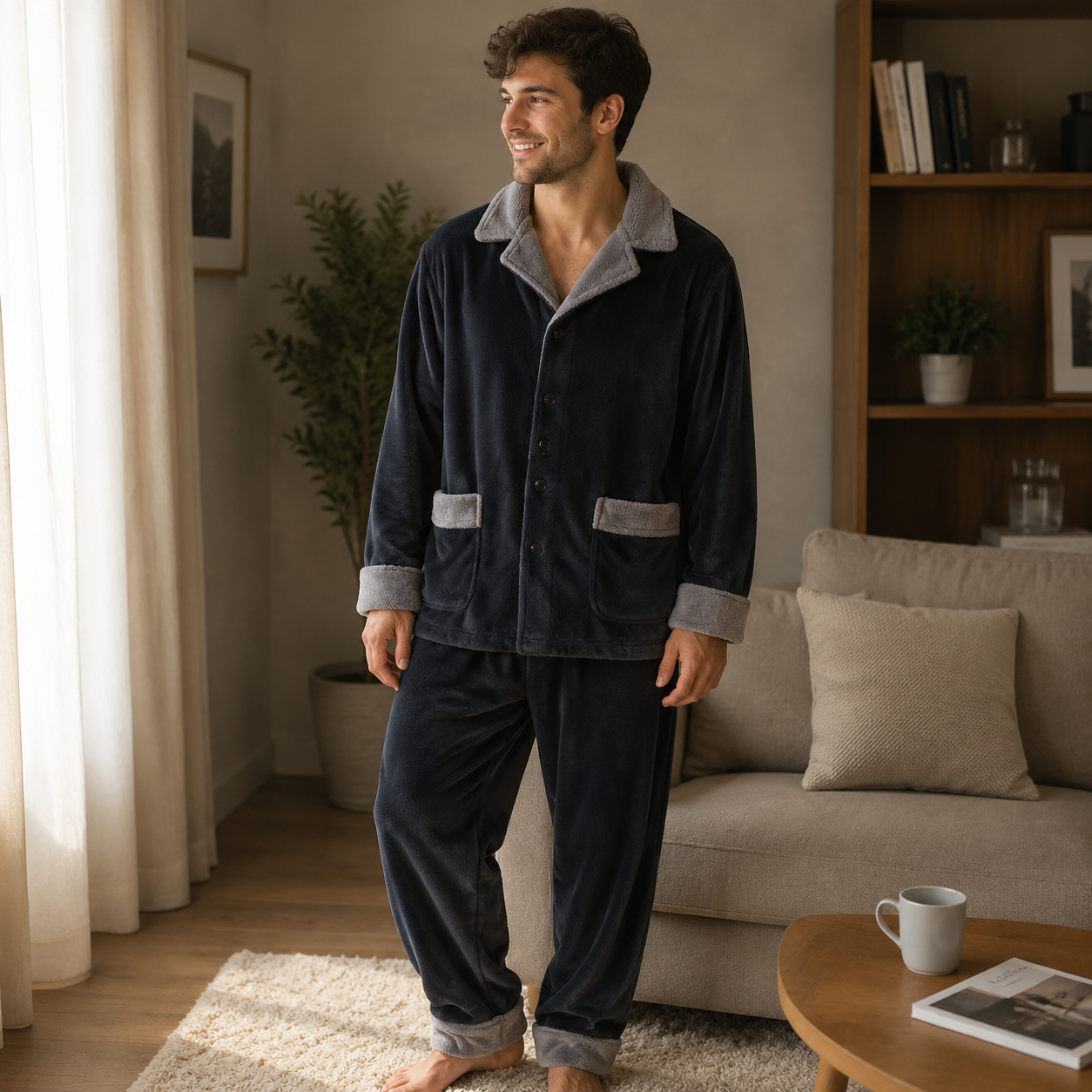 Pyjama micropolaire homme ultra doux