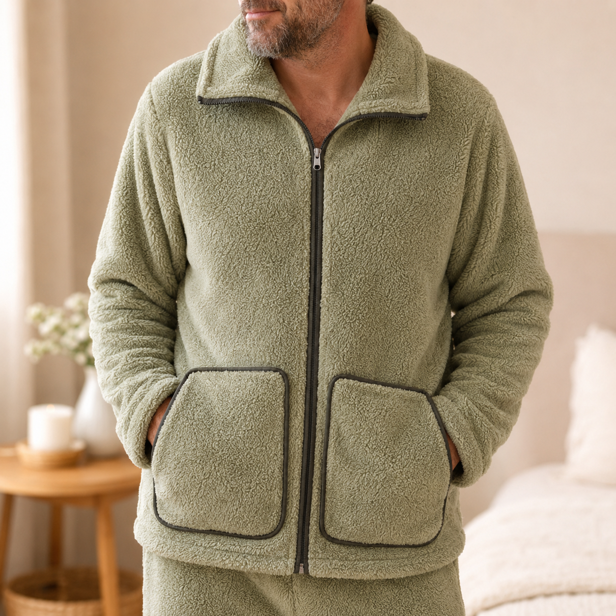 Pyjama moumoute vert homme