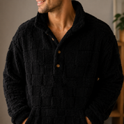 Pyjama noir homme molleton cocooning