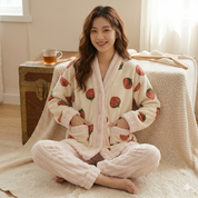Pyjama pilou pilou femme avec motifs amusants hiver