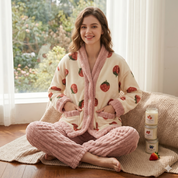 Pyjama pilou pilou femme motifs amusants hiver