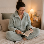 Pyjama pilou pilou vert menthe femme tendance