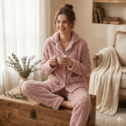 Pyjama sherpa femme confortable style cocooning