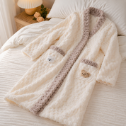 Robe de chambre pilou pilou femme chaude et douce