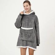 Sweat Plaid Pilou Pilou Confort gris