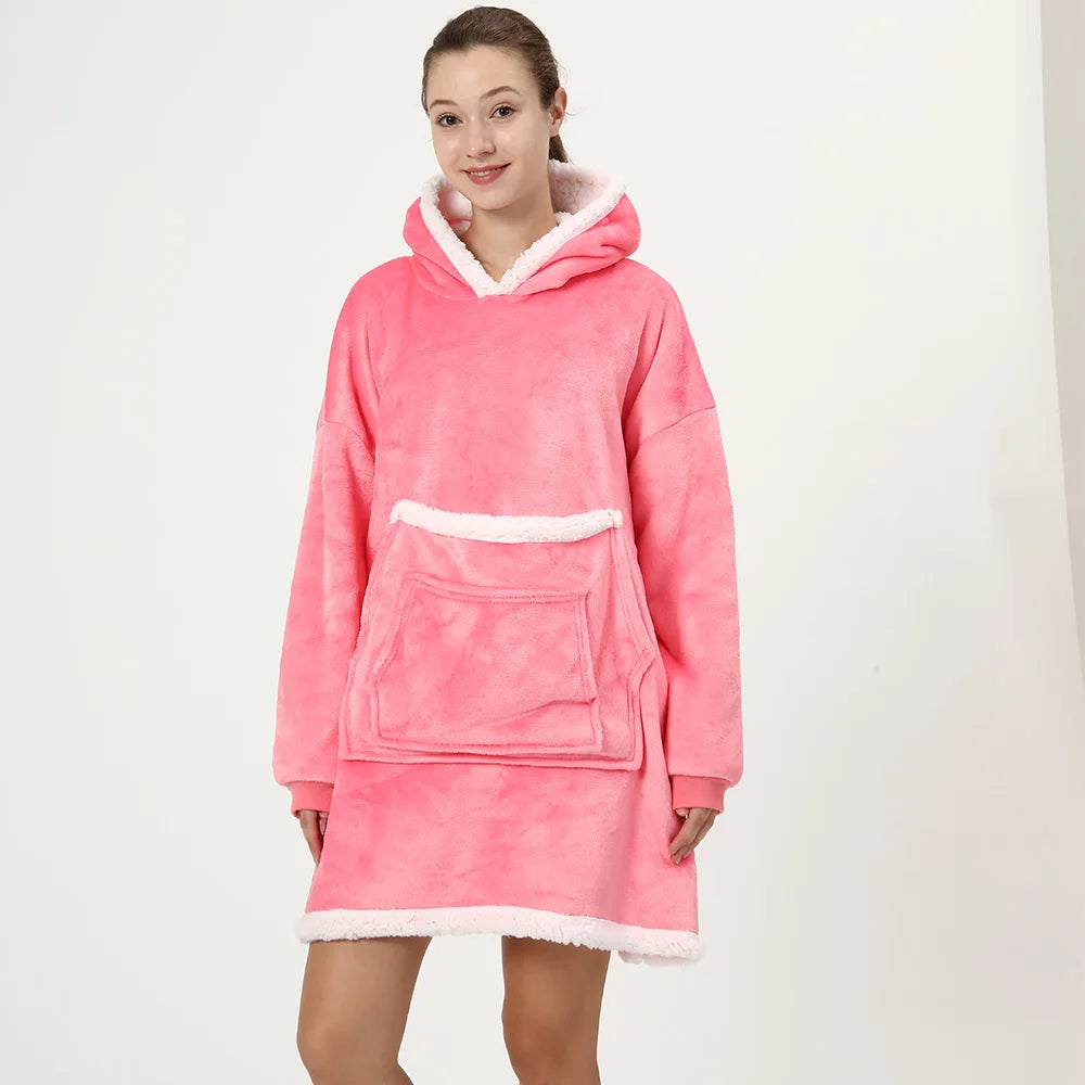Sweat Plaid Pilou Pilou Confort rose