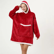 Sweat Plaid Pilou Pilou Confort rouge