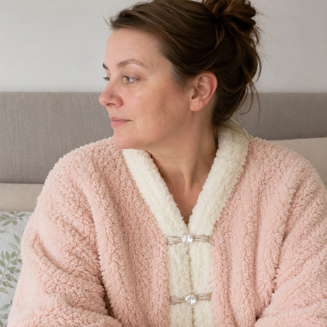 Sweat pyjama rose pilou pilou femme ultra doux