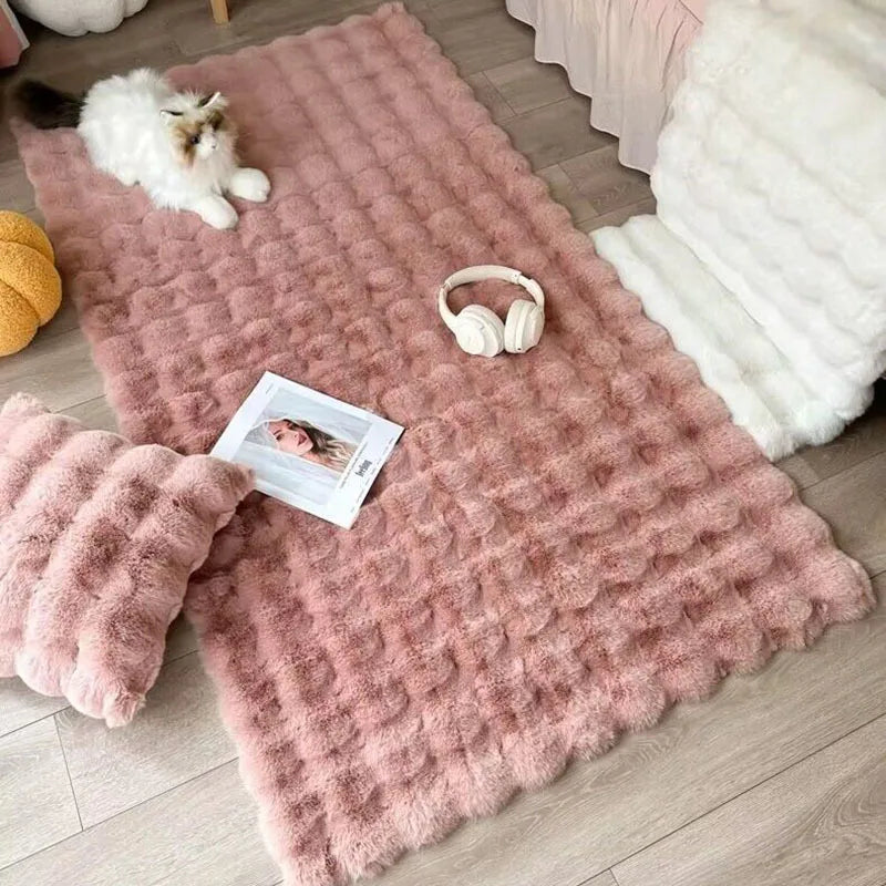 Tapis Bulles de Douceur rose