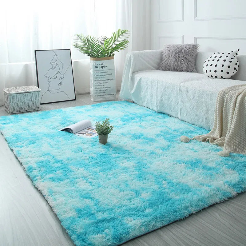 Tapis Cocooning Ciel Douillet bleu ciel