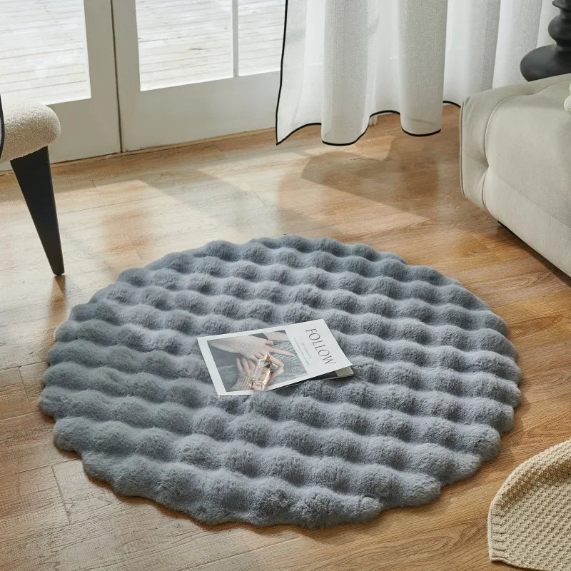 Tapis Cocooning Nuage Moelleux gris