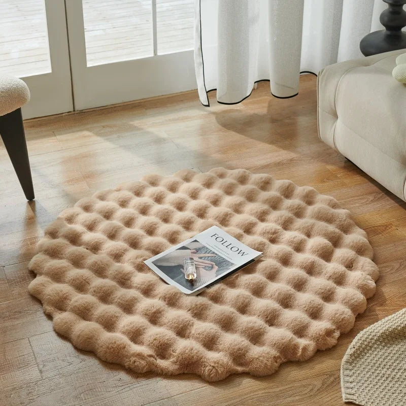 Tapis Cocooning Nuage Moelleux marron