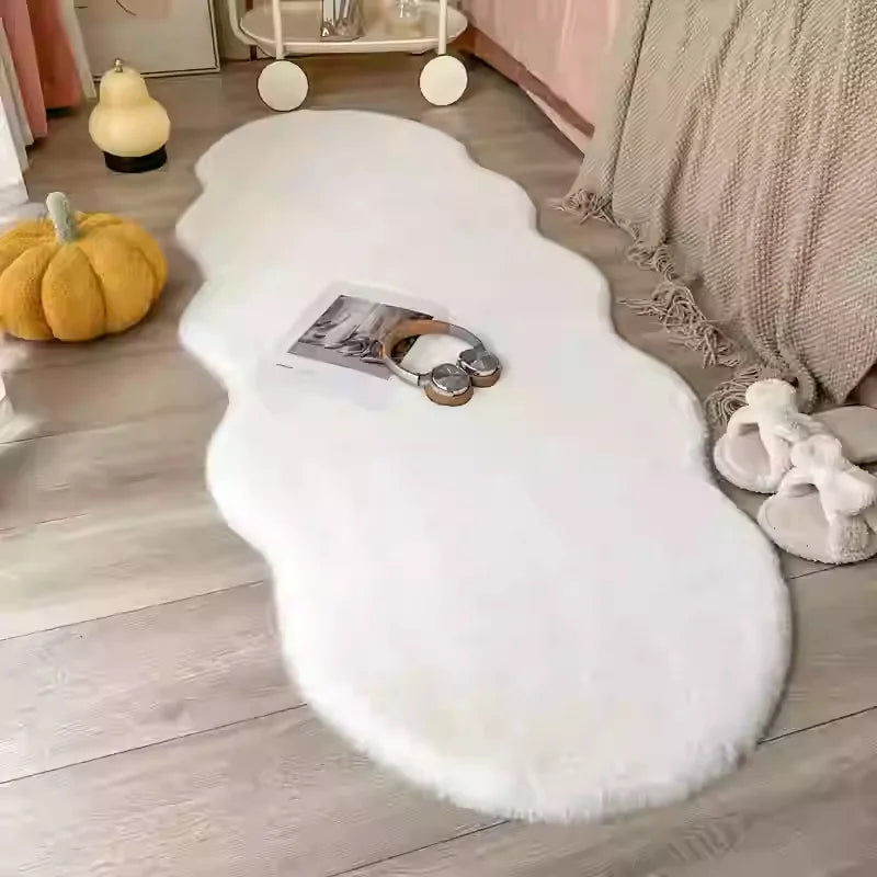 Tapis Cocooning Nuage Polaire blanc