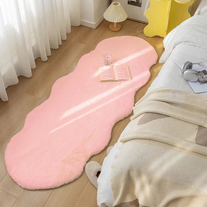 Tapis Cocooning Nuage Polaire rose