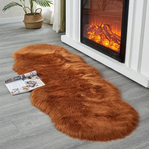 Tapis Douceur Polaire marron
